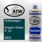 Preview: Volkswagen, Dragon Green P. 2C, 9933: 400ml Sprühdose, von ATW Autoteile West.